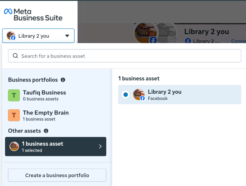 Meta Business Suite Screenshot